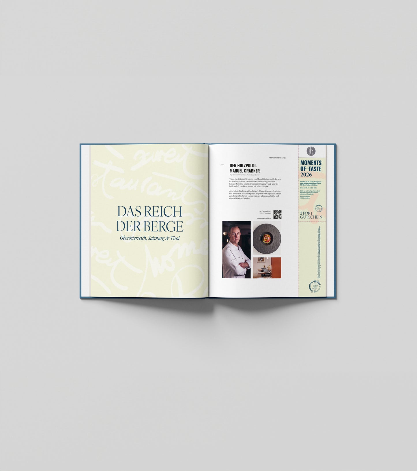 2for1 Gutscheinbuch "Moments of Taste 2026"