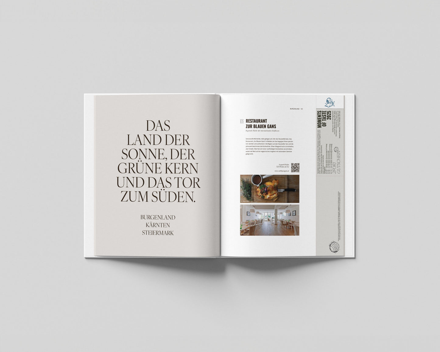 2for1 Gutscheinbuch "Moments of Taste 2025"